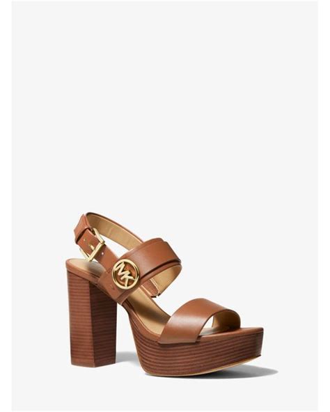 michael michael kors carmen faux leather platform sandal|Carmen Sandal .